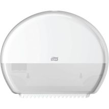 Tork - Dispensador Papel Higiénico Minirollo T2 Blanco Plástico - 28.4x13.9x35.2 cm - Máx. Ø 18.5 cm