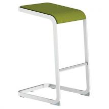 Quadrifoglio - Taburete alto c-stool - blanco y verde - quadrifoglio