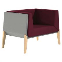 Quadrifoglio - Sillón accord 1 plaza - burdeos gris - quadrifoglio