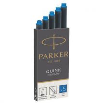 Parker - Cartuchos quink azul royal borrable