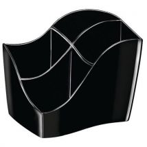 CEP - Lapicero - 4 compartimentos - negro - 100 % reciclado