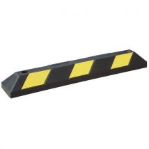 Tope de parking - negro/amarillo - 90 cm. - Manutan
