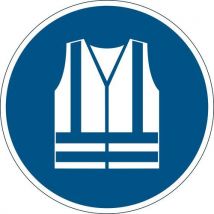 Durable - Pictograma adhesivo chaleco de seguridad obligatorio