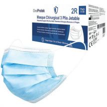 OneProtek - Mascarilla quirúrgica de tipo iir - lote de 50