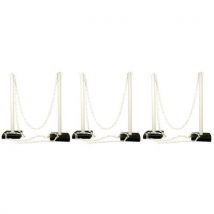 Novap - Poste pvc blanco 90 cm