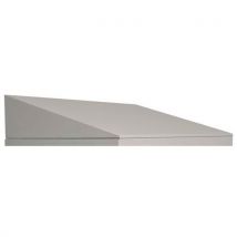 Vinco - Cubierta inclinada para taquilla - l: 30 cm - gris