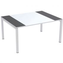 Paperflow - Mesa de reunión easydesk 150x114 cm tablero blanco/gris
