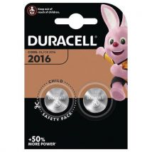 Duracell - Pilas de botón de litio especiales de duracell 2016 de 3 v