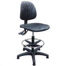 Linea Fabbrica - Silla de taller tecno modelo alto patas de plástico