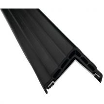 Wattelez - Anglisol con alveolos planos 60 mm x 50 mm x 2000 mm negro