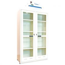 Trionyx - Armario alto 2 puertas con cristal y 2 compart. - 2x140 l