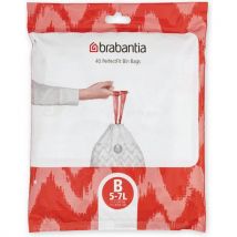 Brabantia - Bolsa de basura código b 5-7 l - 40 bolsas - brabantia