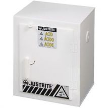 Justrite - Armario de sobremesa para ácidos 559x432x432 - blanco