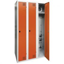 Akaze - Armario secador industria limpia -3 columnas - con aldaba