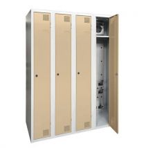 Akaze - Armario secador industria limpia - 4 columnas - con llave