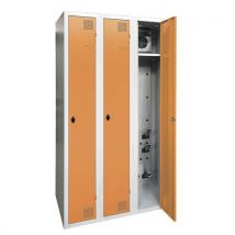 Akaze - Armario secador industria limpia -3 columnas - con aldaba