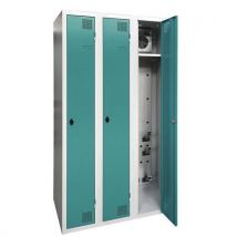 Akaze - Armario secador industria limpia -3 columnas - con aldaba