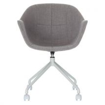 Meet By Paperflow - Silla gant pata blanca asiento gris