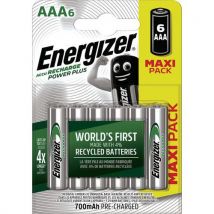 Energizer - Pilas power plus aaa precargadas 700 mah - lote de 6