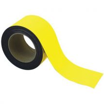 Manutan - Banda magnética borrable para marcado - 10 m x 70 mm amarilla - manutan