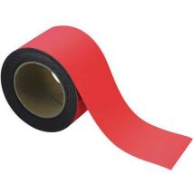 Manutan Expert - Banda magnética borrable 80 mm x 10 m roja - manutan