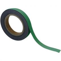 Manutan - Banda magnética borrable 20 mm x 10 m verde - manutan