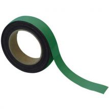 Manutan - Banda magnética borrable 30 mm x 10 m verde - manutan