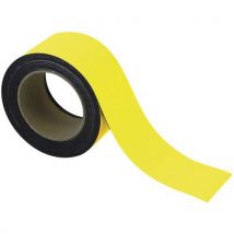 Manutan - Banda magnética borrable para marcado - 10 m x 60 mm amarilla - manutan
