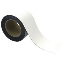 Manutan - Banda magnética borrable para marcado - 10 m x 80 mm blanca - manutan