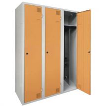 Akaze - Armario secador industria sucia 3 columnas - con llave