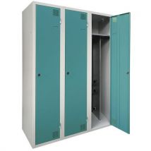 Akaze - Armario secador industria sucia 3 columnas - con llave
