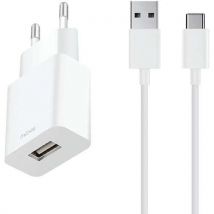 Moxie - Cargador de ca usb + cable fast charge tipo c moxie