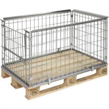 Italiana Contenitori - Realce para palé 1200 x 800 x 620 mm con apertura lat. 800