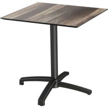 Veba - Mesa de bar plegable x cross tropical wood de 70x70 cm