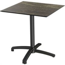 Veba - Mesa de bar plegable x cross riverwashed wood de 70x70 cm