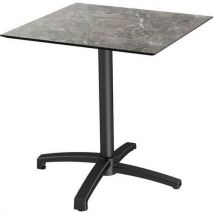 Veba - Mesa de bar plegable x cross galaxy marble de 70x70 cm