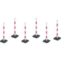 Novap - Poste pvc rojo 90 cm