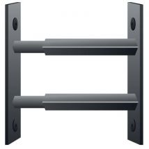 Mottez - 2 barras seguri. Telescópic. Para ventana-grises-55 a 103 cm