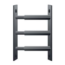 Barras de seguridad telescópicas para ventana - Gris - 55 a 103 cm - Acero satinado - Pack 3 unidades - Mottez