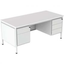 Robberechts - Escritorio min l180 blanc con cajonera 2 c. Y 3 c. Confort 2