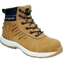 Delta Plus - Calzado alto de cuero nobuk saga2 s3s sr fo beige t. 40