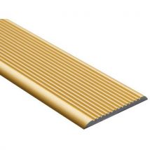 Wattelez - Perfil p33a dorado 3m mamperlán plano de aluminio