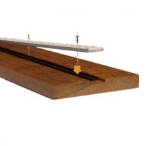 Wattelez - Perfil con inserto marfil u24/3m alum. Mineral 24 mm
