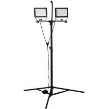 Stak - Minos led con trípode 17 000 lm cable de 3 m ip65 negro