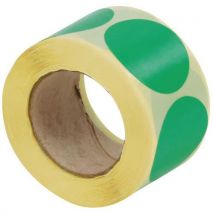 Discos Adhesivos Verdes Extraíbles en Rollo Ø40mm - Material de Oficina - Manutan Expert
