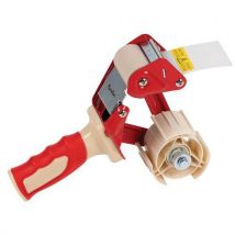 Manutan Expert - 24 adhesivos de pvc 75 mm transparente + dispensador