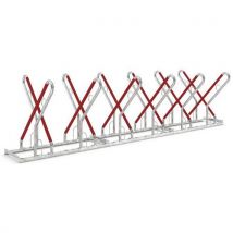 Soporte Bicicletas Acero Galvanizado 12 Plazas Cruzado XBF - 3240x1200x856mm - Resistente y Seguro - WSM