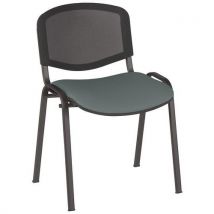 GMCE - Sillas de reuniones bliz base negra pvc m1 urban ceniza