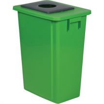 Probbax - Cubo de recogida selectiva verde - vidrio - 60 l