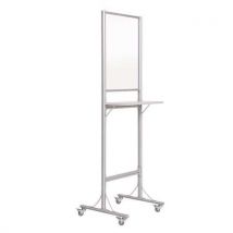 Bi-Silque - Mampara de protección acrílica con mesa de 190 cm de alto